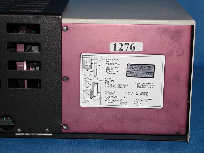 1276: Bio-Tek EL 309 Lumi Microplate Reader, MicroPlate Reader / Washer, BioTek Instruments