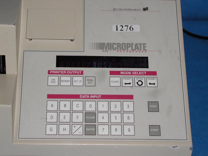 1276: Bio-Tek EL 309 Lumi Microplate Reader, MicroPlate Reader / Washer, BioTek Instruments