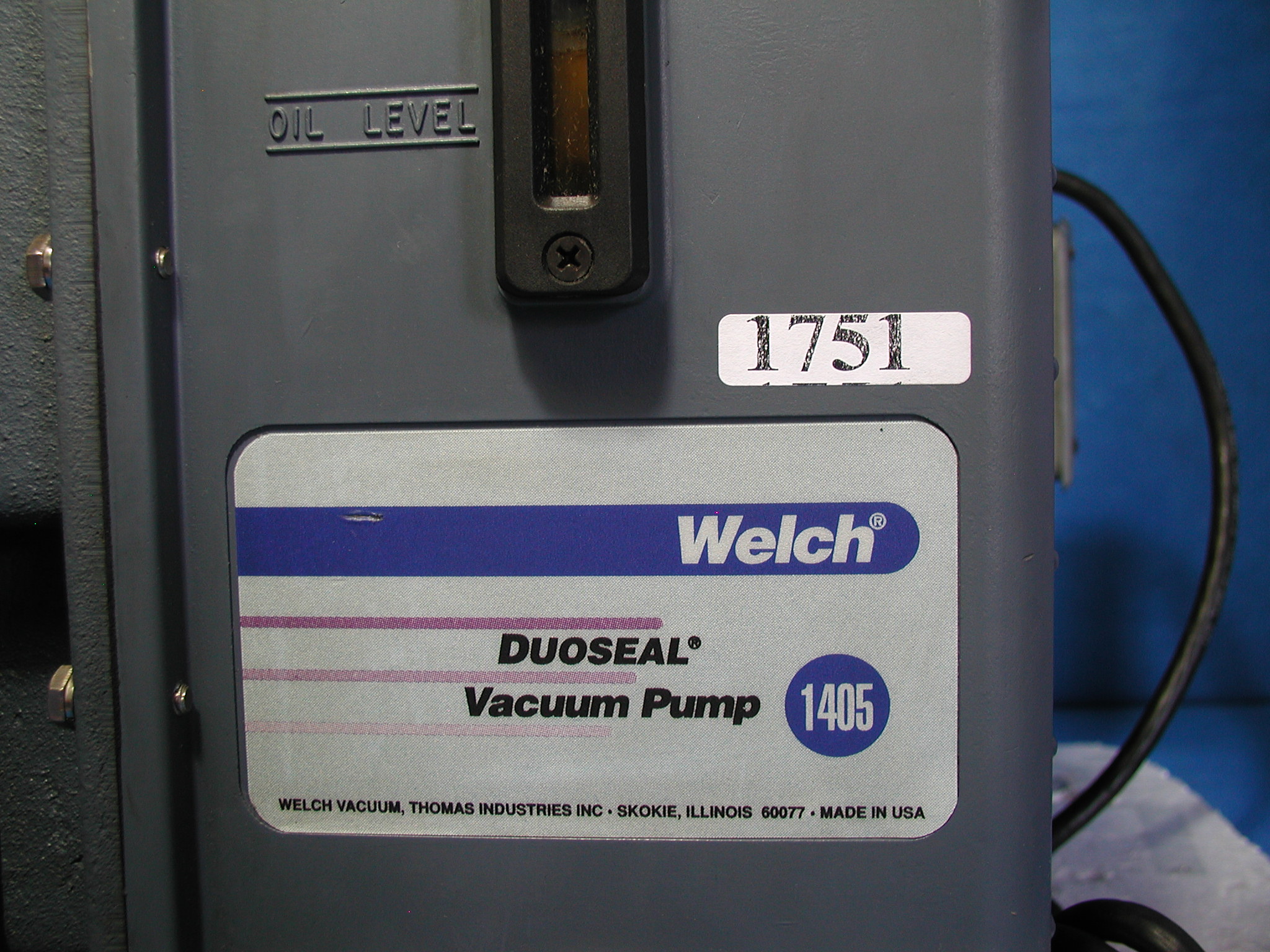 1751: Wilch 1405 Vacuum Pump, Pump, Welch Vacuum Technology