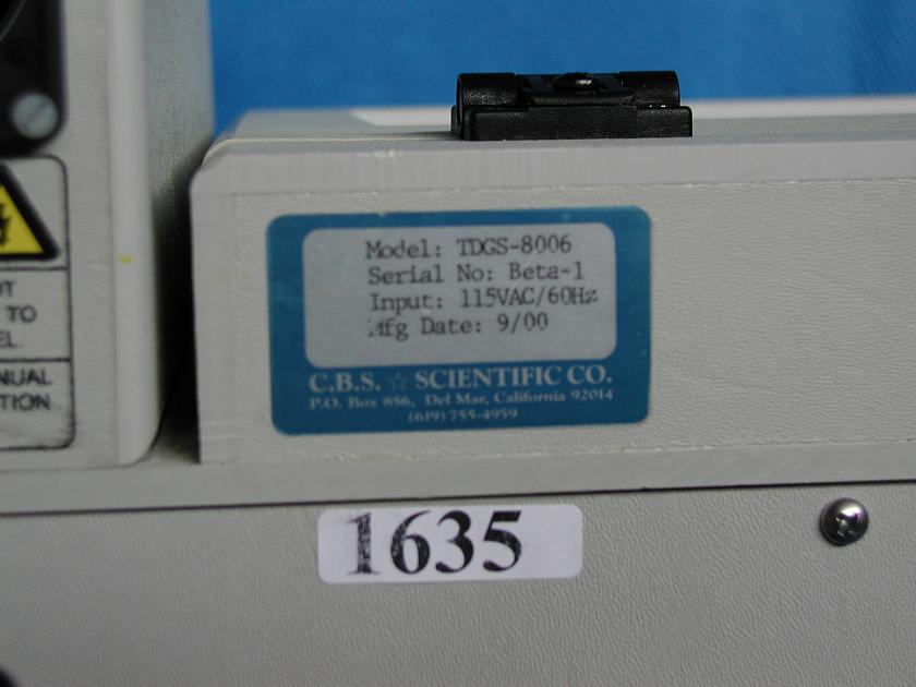 1635: C.B.S. Scientific Two Dimentional Genetic Screening System, Electrophoresis, CBS Scientific