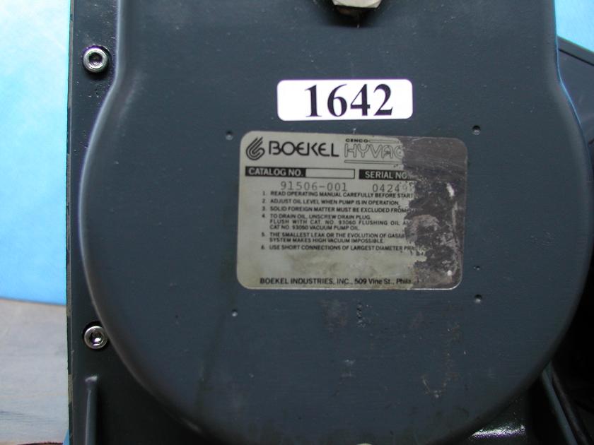 1642: Hyvac 7, Pump, Boekel Scientific