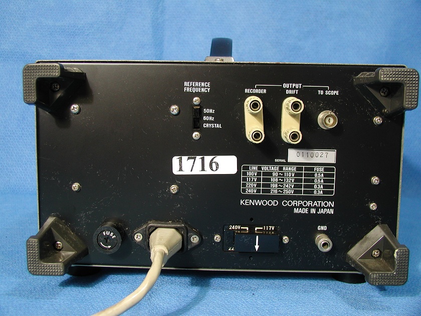 1716: Kenwood FL - 180A Wow-Flutter Meter, Electronic Tester / Analyzer, Kenwood
