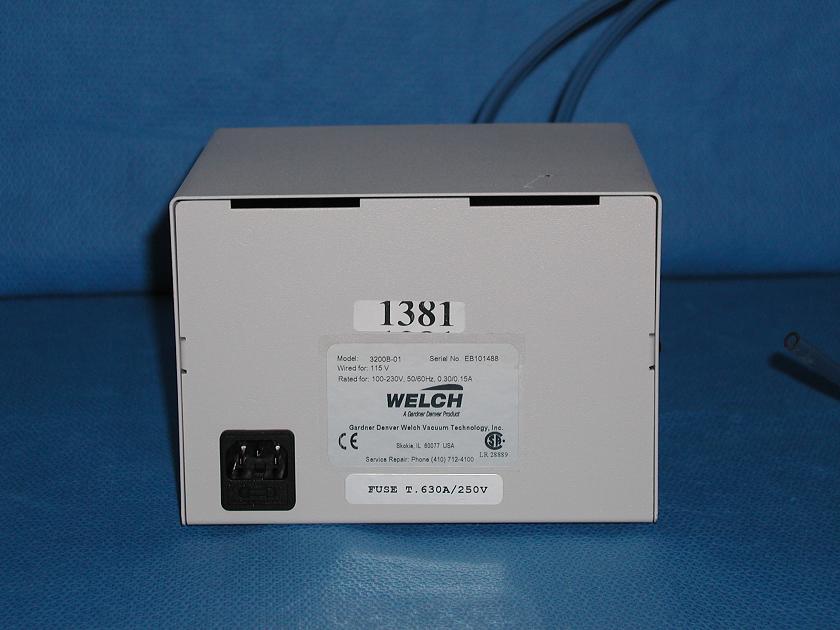 1381: Welch 3200 Pump, Pump, Welch Vacuum Technology