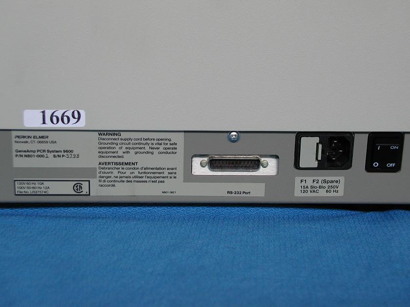 1669: Perkin Elmer GenAmp PCR 9600, DNA Related, Perkin Elmer