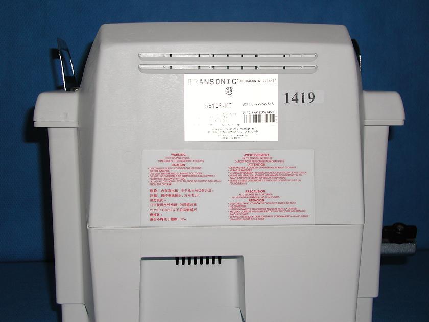 1419: Branson 5510 Ultrasonic Cleaner, Ultrasound, Branson Cleaning Equipment