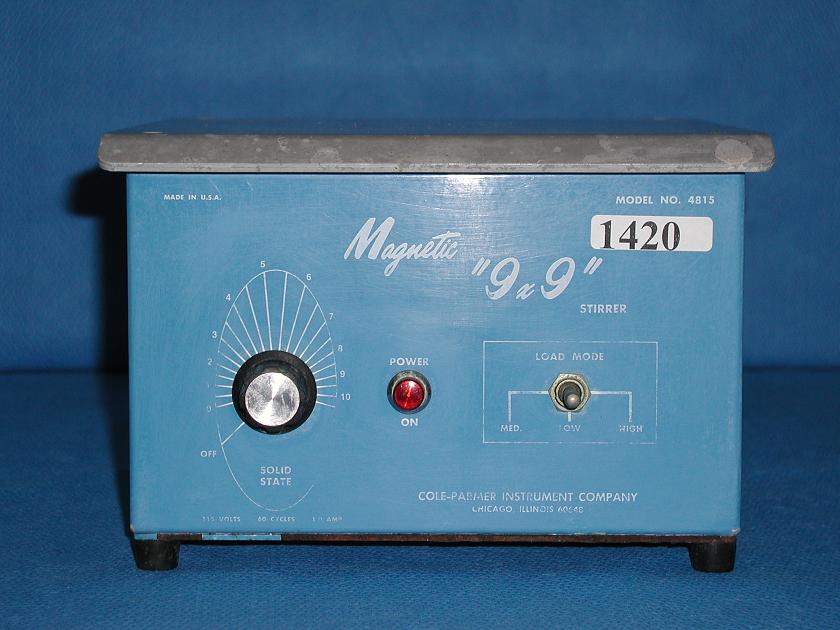 1420: Cole-Palmer Magnetic 9 x 9 Stirrer, Stirrer / Heater, ColeParmer