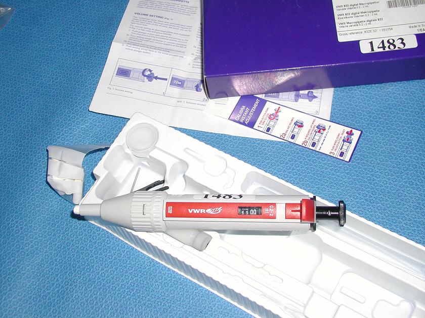1483: VWR Calibra 832 Digital MacroPipettete, Pipettor, VWR Scientific
