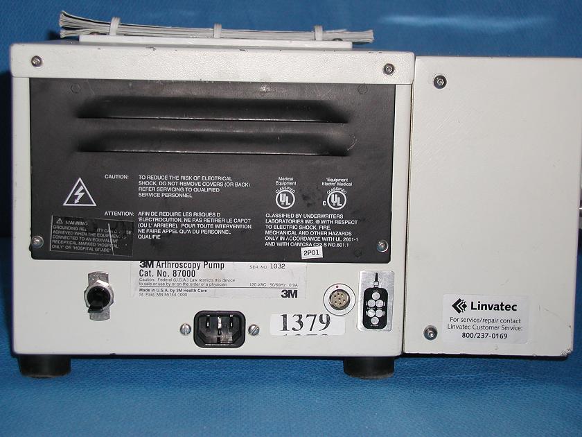 1379: Linvatec 3M 87000 Arthroscopy Pump, Surgical Instrument, 3M Unitek