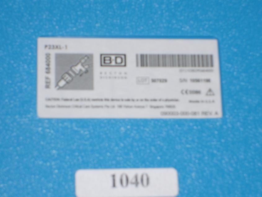 1040: Becton - Dickinson Transducer and Interface, Electronic Tester / Analyzer, Becton  Dickinson