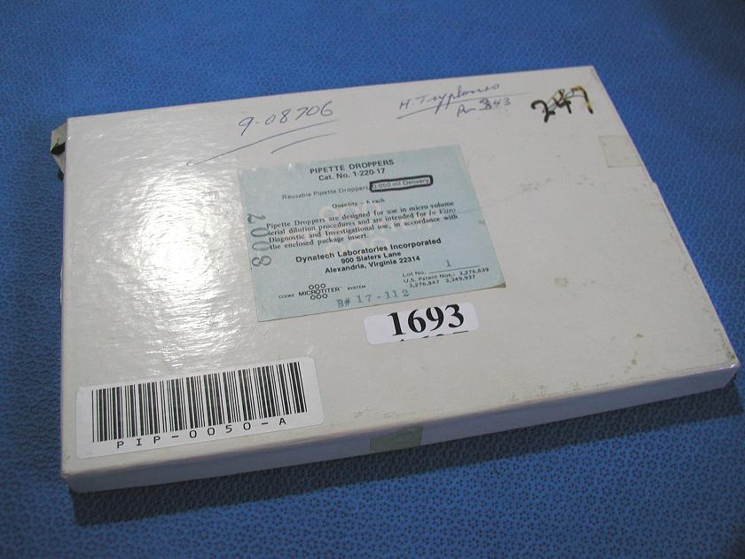 1693: Daynatech Reusable 50uL Pipette Dropper, Pipettor, Dynatech Labs