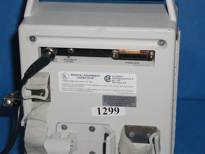 1299: Abbott PCA Plus II Infuser, Clinic and Hospital instrument, Abbott Laboratories