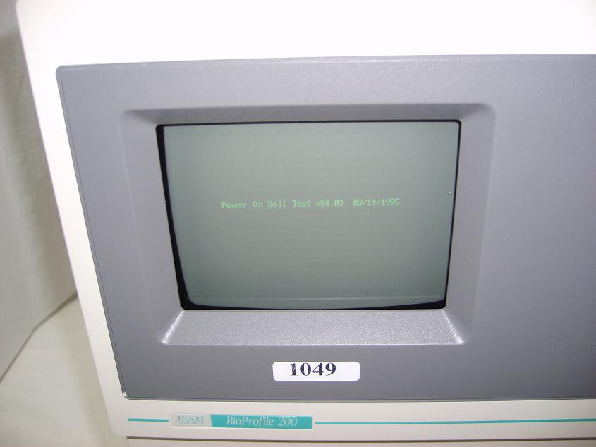 1049: Nova Bioprofile 200 Cell Culture Analyzer, Blood Gas / Chemistry Analyzer, Nova Biomedical