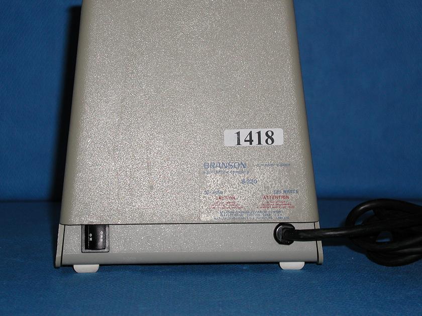 1418: Branson Bransonic 220 Ultrasonic Cleaner, Ultrasound, Branson Cleaning Equipment