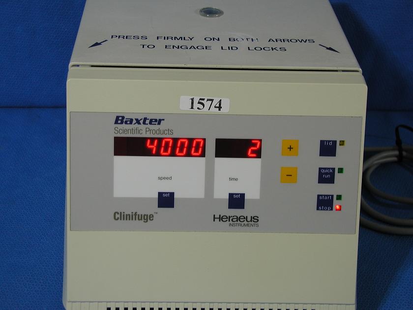 1574: Heraeus 75003538 Clinifuge, Centrifuge, Heraeus Instruments