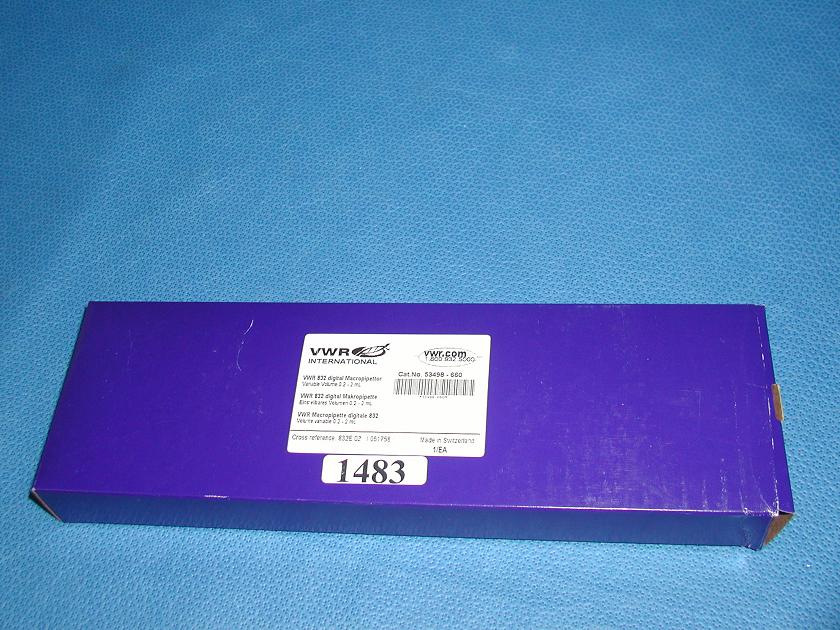 1483: VWR Calibra 832 Digital MacroPipettete, Pipettor, VWR Scientific