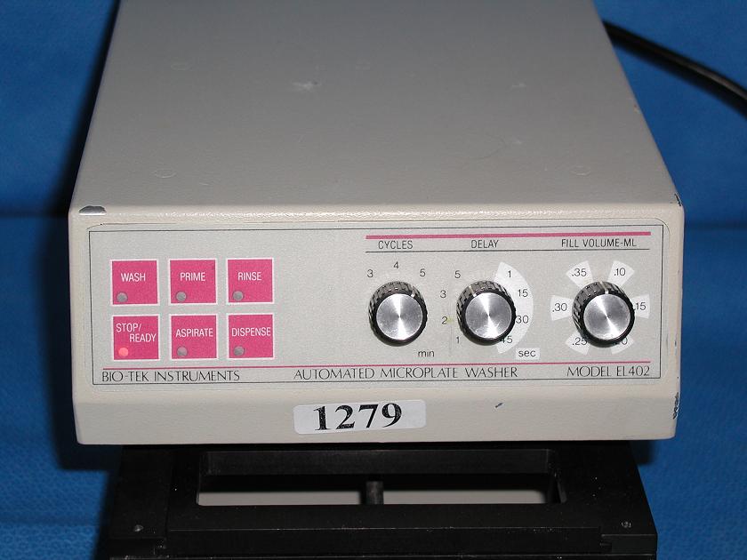 1279: Bio - Tek EL402 Microplate Washer, MicroPlate Reader / Washer, BioTek Instruments