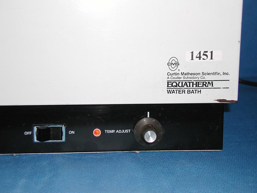 1451: Equatherm Water Bath, Water Bath / Circulator, Curtin Matheson Scientific