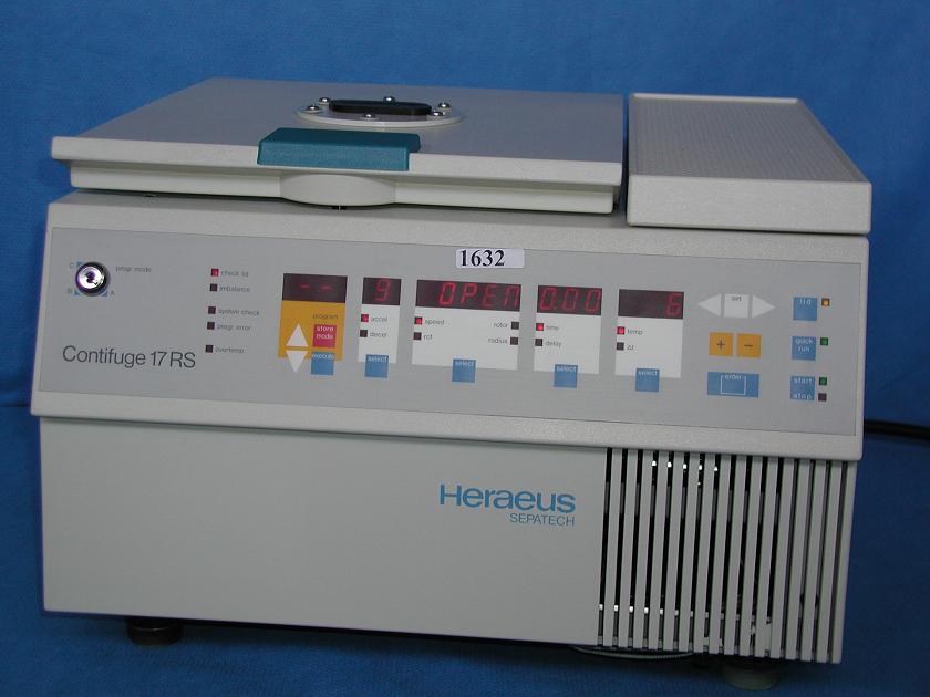 1632: Heraeus 17RS Refrigerated Centrifuge, Centrifuge, Heraeus Instruments