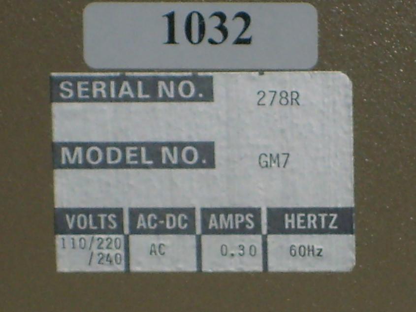 1032: Analox GM7 Micro Stat, Blood Gas / Chemistry Analyzer, Analox