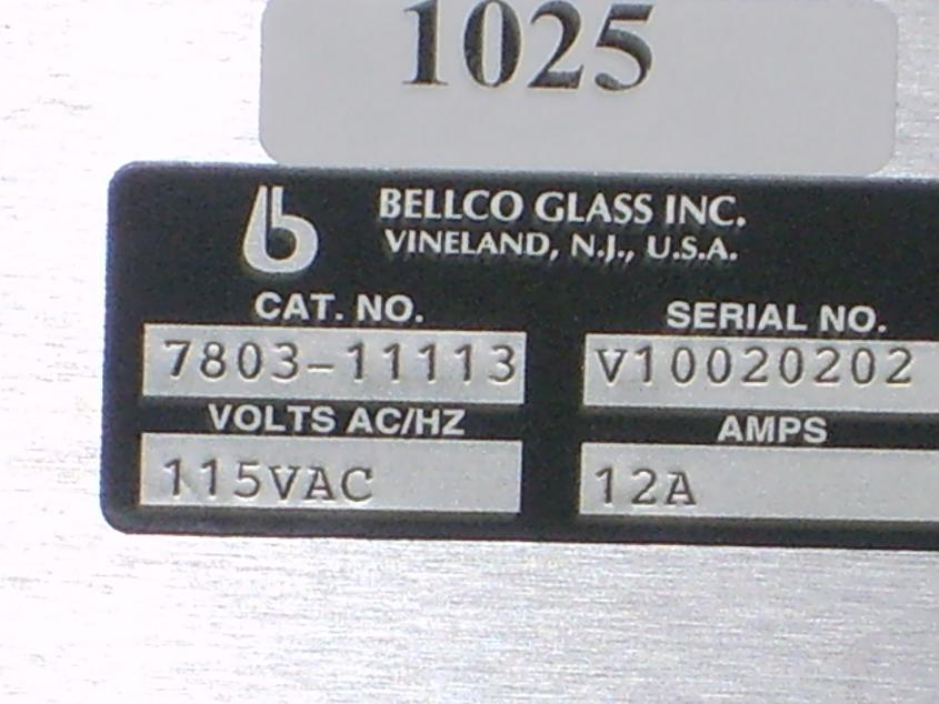 1025: Bellco Glass 503M Temperature Control, Stirrer / Heater, Bellco Glass