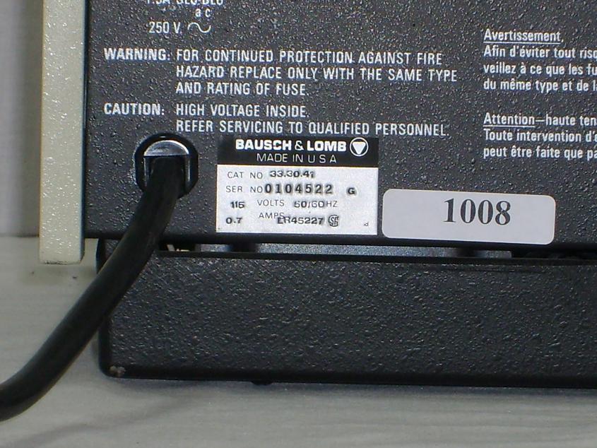 1008: Spectronic 70, Spectrometer / Spectrophotometer, Spectronic Instruments