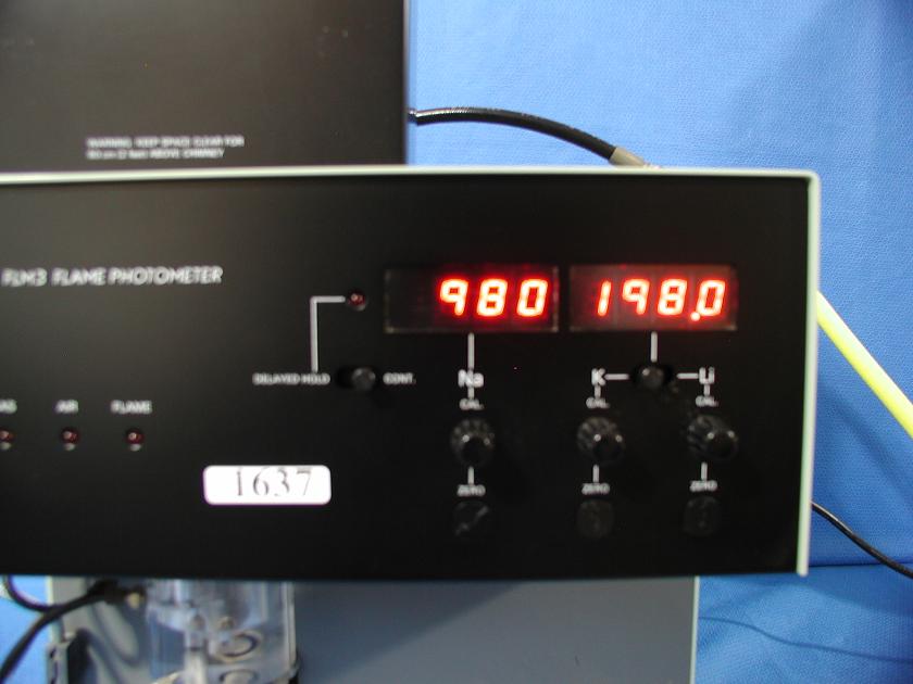 1637: Bach Simpson FLM3 Flame Photometer, Particle Counter / Sizer / Analyzer, BachSimpson
