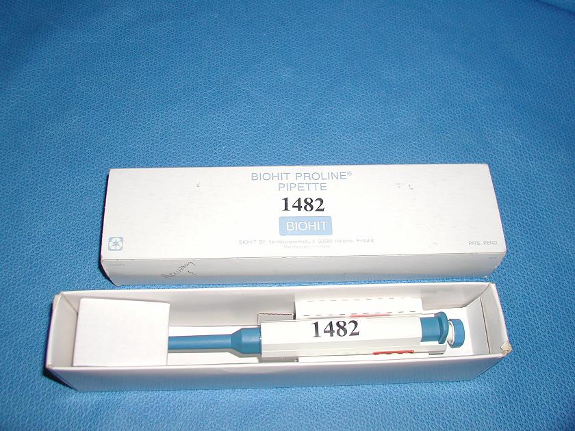 1482: Biohit 5 - 50 Micro Proline Pipettete, Pipettor, BioHit