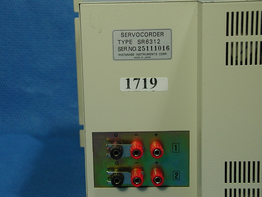 1719: Watanabe SR 6312 Servocorder, Chart Recorder / Integrator / Printer, Graphtec Watanabe Instruments