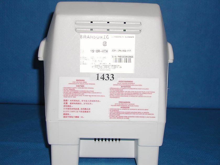 1433: Branson 1510 Ultrasonic Cleaner, Ultrasound, Branson Cleaning Equipment