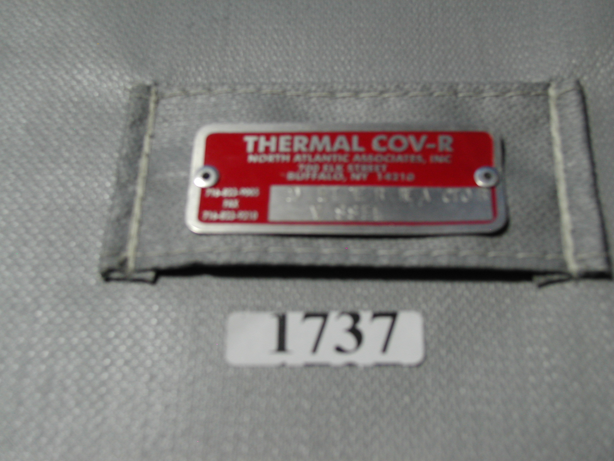 1737: Gas Pipe Thermal Cover, Industrial Items, North Atlantic Associates