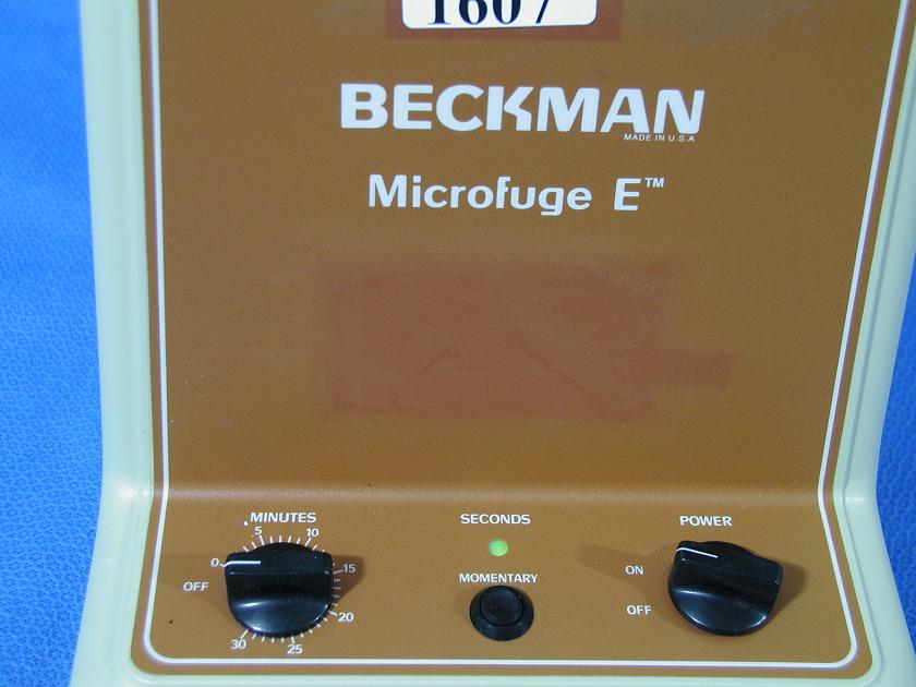 1607: Beckman Microfuge E, Centrifuge, Beckman Instruments