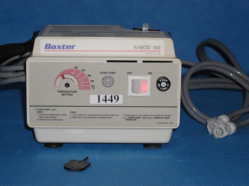 1449: Baxter Heat Therapy Pump, Clinic and Hospital instrument, Baxter Healthcare
