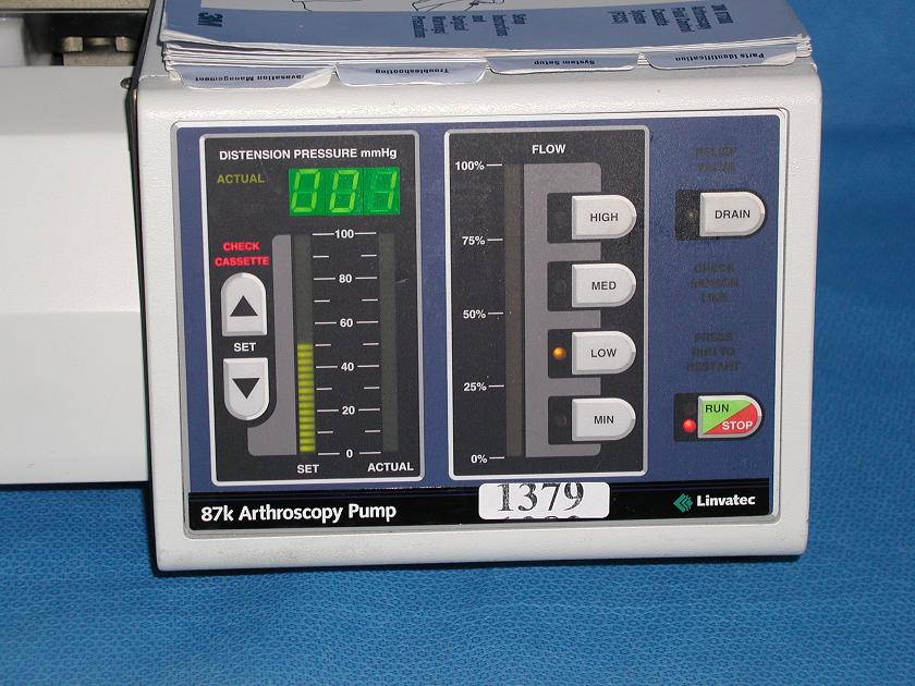 1379: Linvatec 3M 87000 Arthroscopy Pump, Surgical Instrument, 3M Unitek