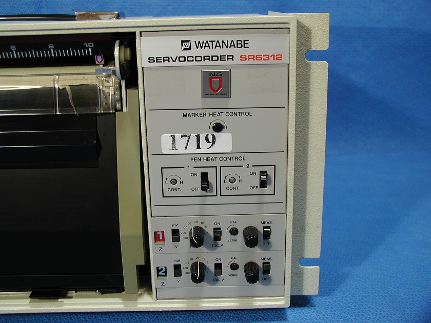 1719: Watanabe SR 6312 Servocorder, Chart Recorder / Integrator / Printer, Graphtec Watanabe Instruments