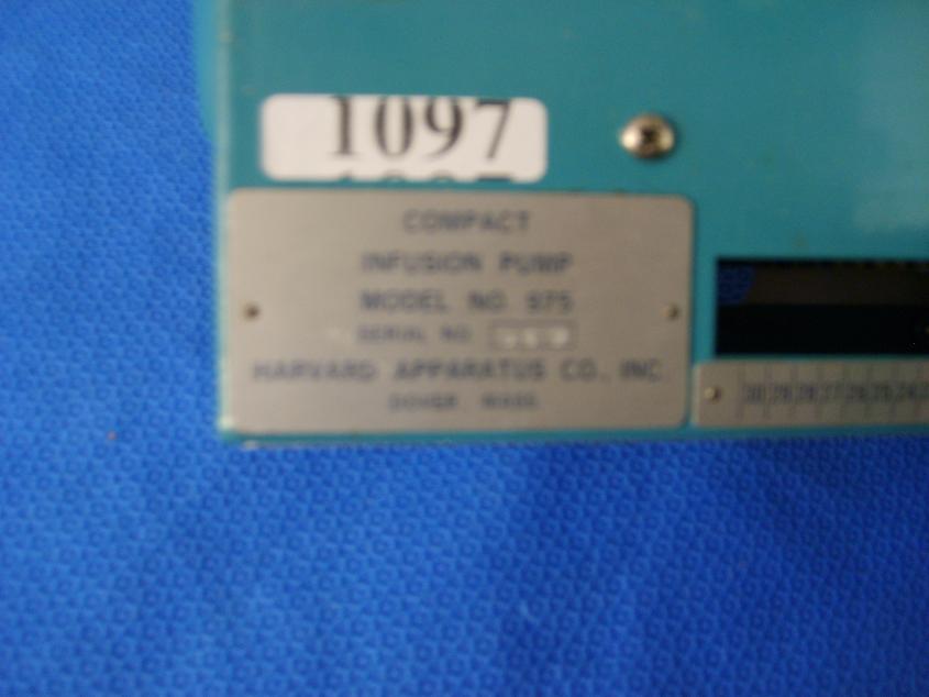 1097: Harvard Compact Infusion Pump, Pump, Harvard Apparatus