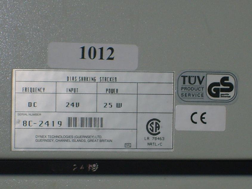 1012: Dynex Micropalte Stacker, MicroPlate Reader / Washer, Dynex Technologies