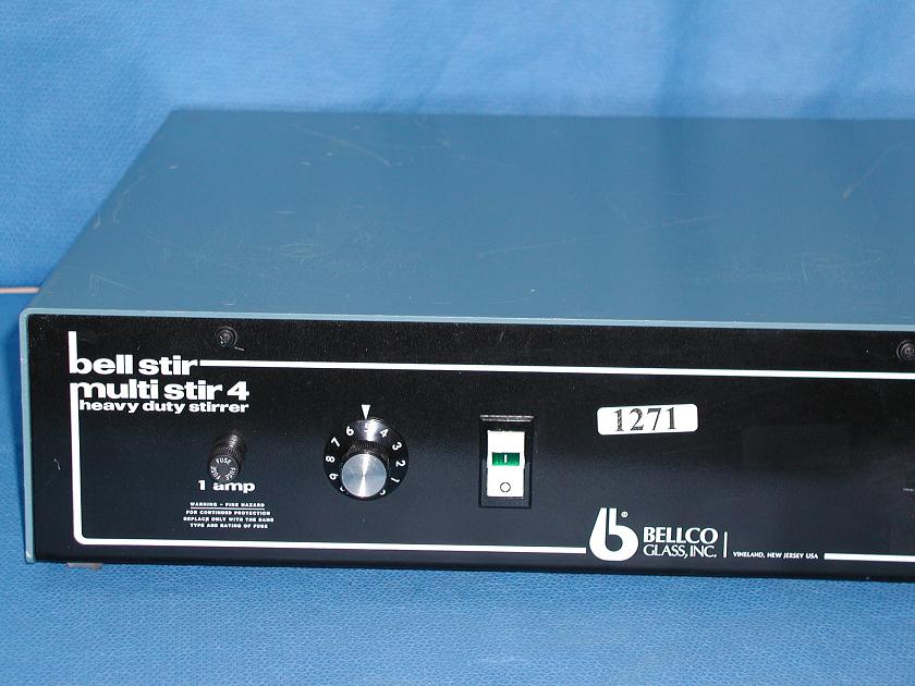 1271: Bellco Glass Multi Stir 4, Stirrer / Heater, Bellco Glass