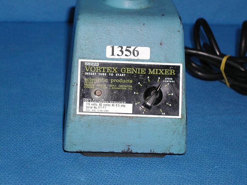 1356: Vortex Genie Mixer, Shaker / Rotator / Mixer / Vortexer, Scientific Industries