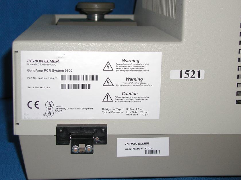 1521: Perkin Elmer GeneAmp PCR, DNA Related, Perkin Elmer